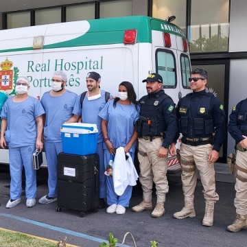 PRF monta operação para escoltar coração de Caruaru para hospital em Recife