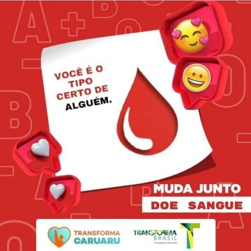 Transforma Caruaru e Hemope promovem campanha de Doação de Sangue no período de Carnaval