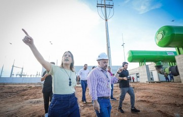 Governadora Raquel Lyra visita o andamento das obras da primeira fase da Adutora do Agreste