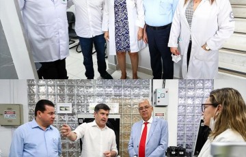 Deputado federal Eduardo da Fonte faz visita ao Instituto do Fígado e ao Hemope ao lado dos deputados estaduais Adalto Santos e Antônio Moraes