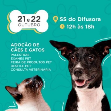 Shopping Difusora realiza feira de adoção de animais neste fim de semana