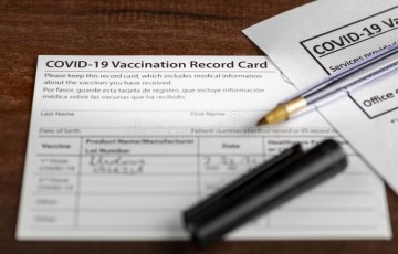 Cartão de Vacinação nos EUA