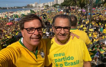 Em Copacabana, Gilson Machado empolga multidão na manifestação de Bolsonaro