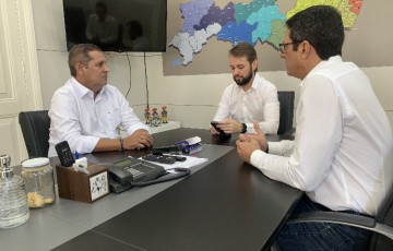 Fabrizio Ferraz e prefeito de Jatobá, se reúnem com a Adepe em busca do fortalecimento da piscicultura no Estado 