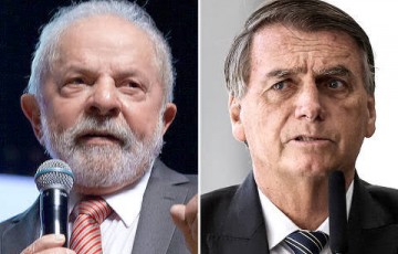  Lula tem 49%, Bolsonaro 44%, aponta DataFolha