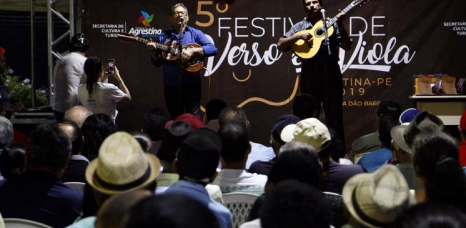 Agrestina realiza 1° Festival Virtual de Verso e Viola no próximo domingo (02)