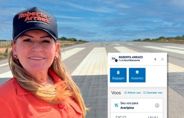 Roberta Arraes celebra início das vendas das passagens para Aeroporto de Araripina