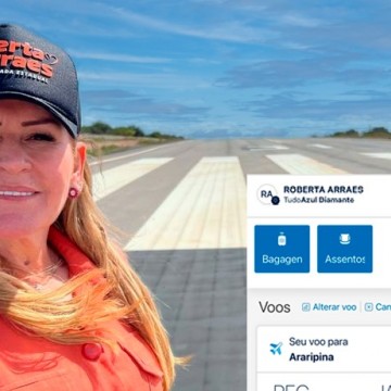 Roberta Arraes celebra início das vendas das passagens para Aeroporto de Araripina