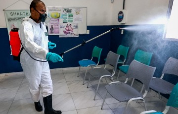 Jaboatão intensifica sanitização de unidades de saúde com substância letal ao coronavírus